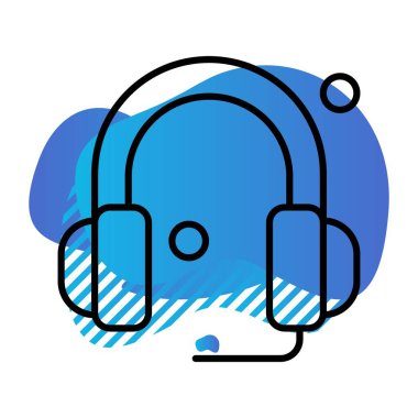  Vektör kulaklık ağı simgesi