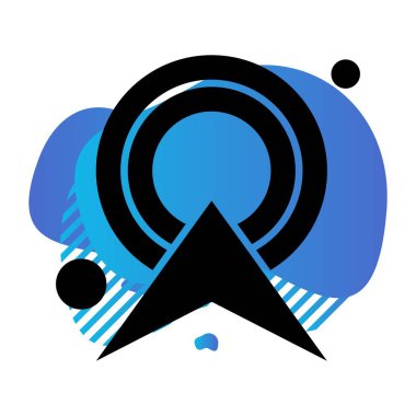 Vektör kulesi sinyali Ico, vektör illüstrasyonu