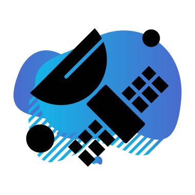  Vektör Uydu Ico, vektör illüstrasyonu