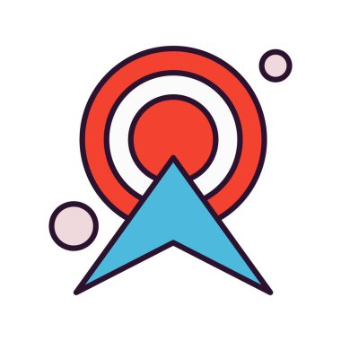 Vektör kulesi sinyal simgesi, vektör, illüstrasyon, Ağ konsepti