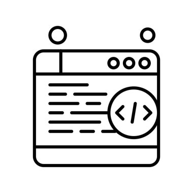 Vektör Tarayıcı simgesi, vektör, illüstrasyon, Ağ kavramı