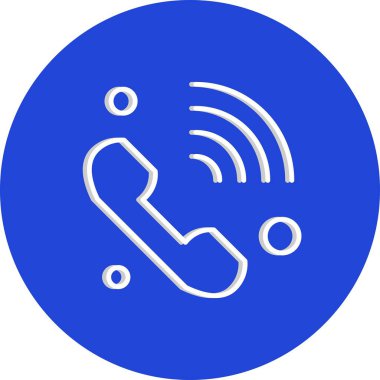 Vektör telefon simgesi, vektör illüstrasyonu  