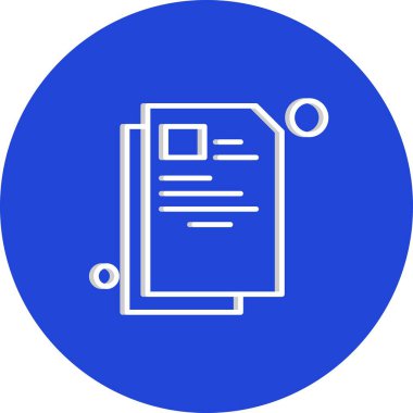 Belgenin vektör illüstrasyonu, basit simge tasarımı