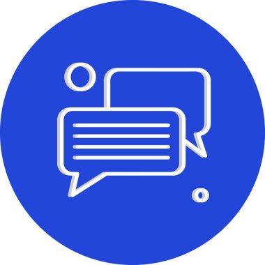 Konuşma balonu vektör çizimi 