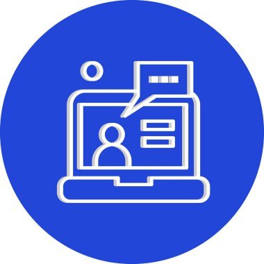 dizüstü bilgisayar simgesi, vektör illüstrasyonu