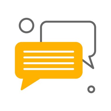 Konuşma balonu vektör çizimi 