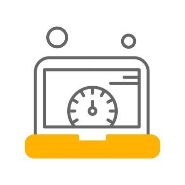  dizüstü bilgisayar simgesi, vektör illüstrasyonu 