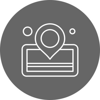  Vektör konumu simge illüstrasyonu