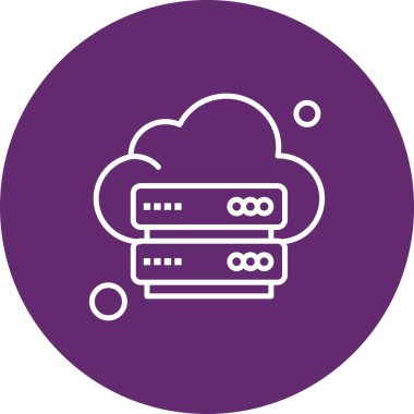 Vektör sunucu simgesi, vektör illüstrasyonu 