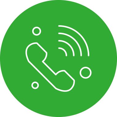 Vektör telefon simgesi, vektör illüstrasyonu  