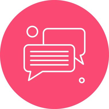 Konuşma balonu vektör çizimi 