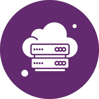 Vektör sunucu simgesi, vektör illüstrasyonu 