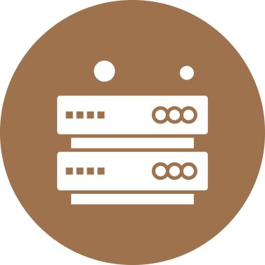 Vektör sunucu simgesi, vektör illüstrasyonu 