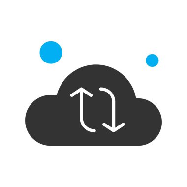  Vektör Bulut Simgesi, vektör illüstrasyonu 