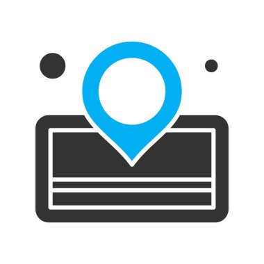  Vektör konumu simge illüstrasyonu