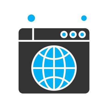  tarayıcı simgesi, vektör illüstrasyonu