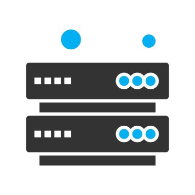 Vektör sunucu simgesi, vektör illüstrasyonu 