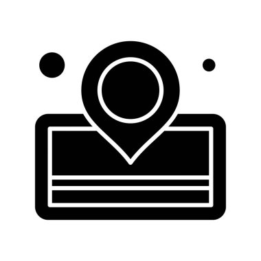  Vektör konumu simge illüstrasyonu