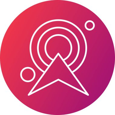 Vektör kulesi sinyal simgesi, vektör, illüstrasyon, Ağ konsepti