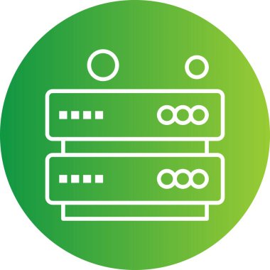 Vektör sunucu simgesi, vektör illüstrasyonu 