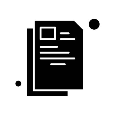 Belgenin vektör illüstrasyonu, basit simge tasarımı