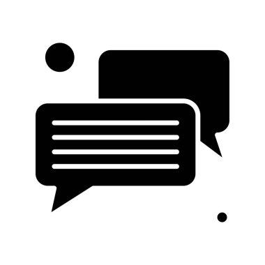 Konuşma balonu vektör çizimi 