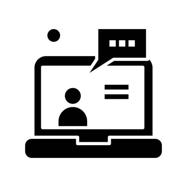 dizüstü bilgisayar simgesi, vektör illüstrasyonu