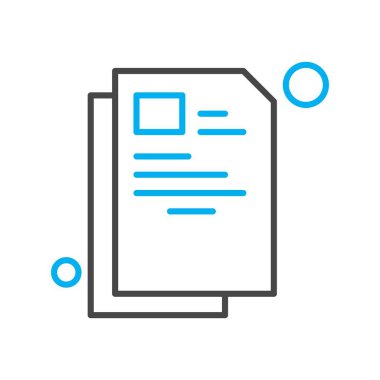 Belgenin vektör illüstrasyonu, basit simge tasarımı