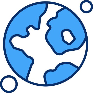 Vektör Toprak Simgesi, vektör illüstrasyonu  