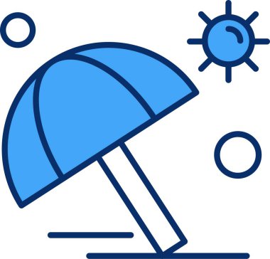 Modern ikon vektör illüstrasyonu, yaz konsepti 