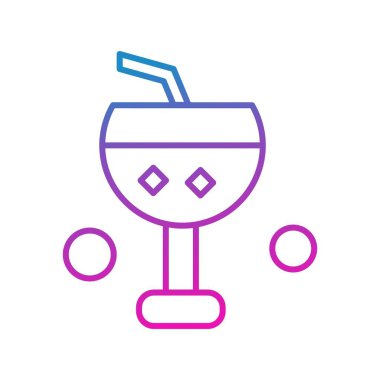 Modern ikon vektör illüstrasyonu, yaz konsepti 