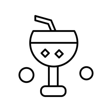 Modern ikon vektör illüstrasyonu, yaz tatili konsepti 