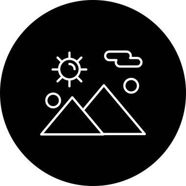 Modern ikon vektör illüstrasyonu, yaz tatili konsepti 