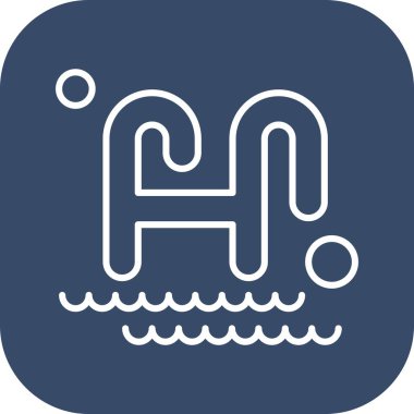 Modern ikon vektör illüstrasyonu, yaz tatili konsepti 