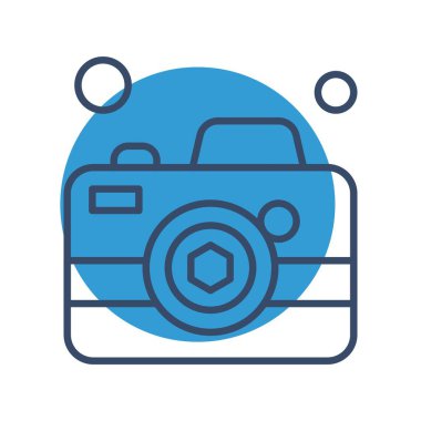 Modern ikon vektör illüstrasyonu, yaz tatili konsepti 