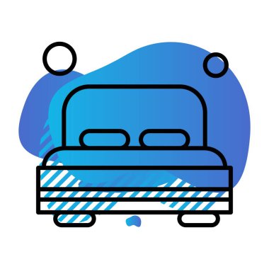 Modern ikon vektör illüstrasyonu, yaz tatili konsepti 