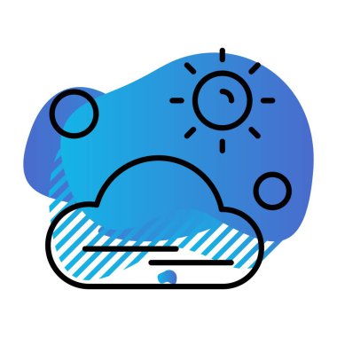 Modern ikon vektör illüstrasyonu, yaz tatili konsepti 