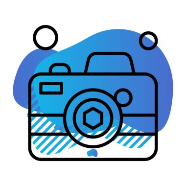 Modern ikon vektör illüstrasyonu, yaz tatili konsepti 