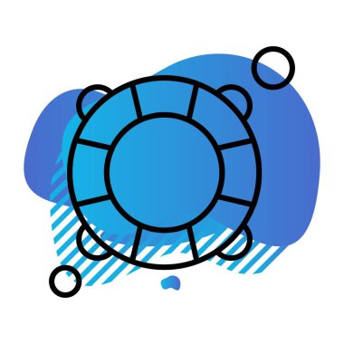 Modern ikon vektör illüstrasyonu, yaz tatili konsepti 