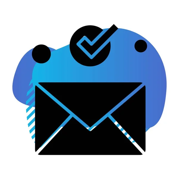 Ícone Web Mail Vetorial — Vetor de Stock