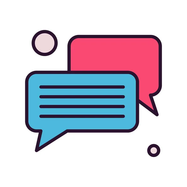 Speech Bubble Vector Illustration — Stock Vector