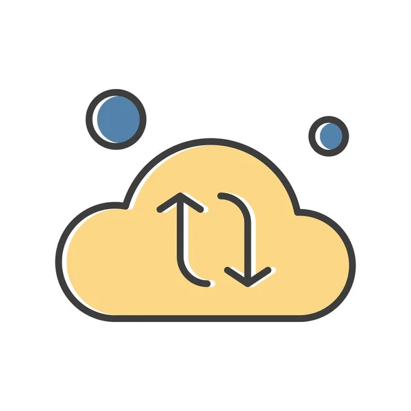 Icono Nube Vectorial Ilustración Vectorial — Vector de stock