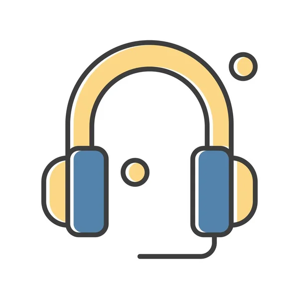 Vector Auriculares Web Icono — Archivo Imágenes Vectoriales