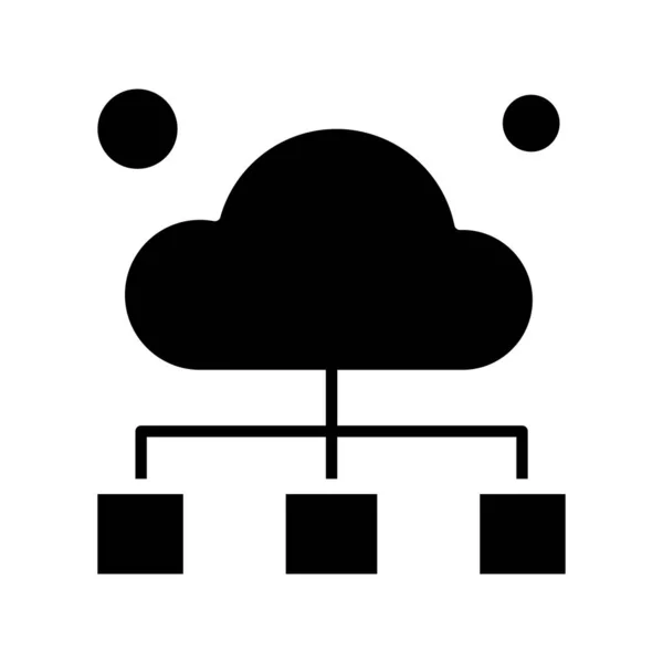 Icône Vector Cloud Illustration Vectorielle — Image vectorielle