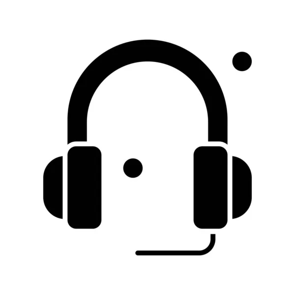 Vector Auriculares Web Icono — Vector de stock