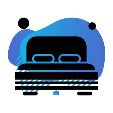 Modern ikon vektör illüstrasyonu, yaz tatili konsepti 