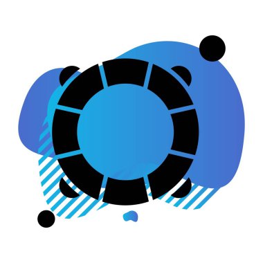 Modern ikon vektör illüstrasyonu, yaz tatili konsepti 