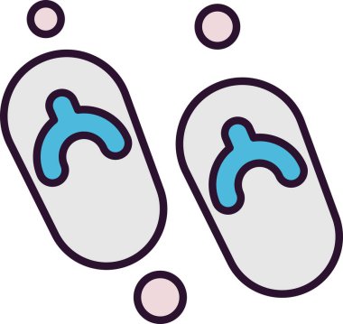 Modern ikon vektör illüstrasyonu, yaz tatili konsepti 