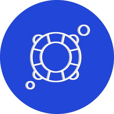  Vektör yüzme tüpü Ico, vektör illüstrasyonu