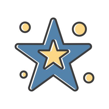 yıldız simgesi vektör illüstrasyonu